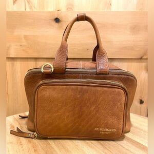 RE:DESIGNED PROJECT 39 leather knitting crochet project bag